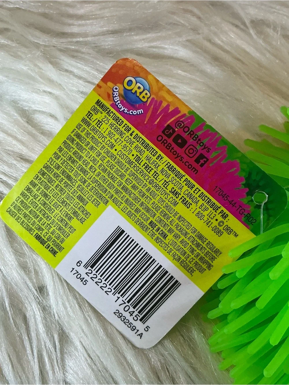 NWT Orb neon green jiggly bracelet